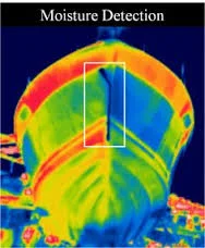 Scan infrarouge et détection d'humidité sur une coque